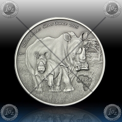 1oz CONGO 1000 Francs CFA "NOSOROG" 2015